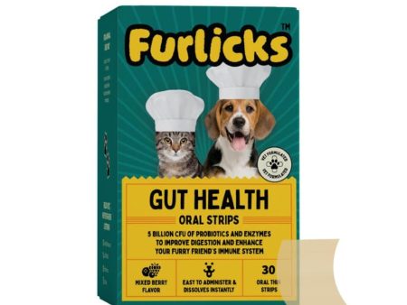 Furlicks Gut Health Supplement for Cats & Dogs (1 Strip) Fashion