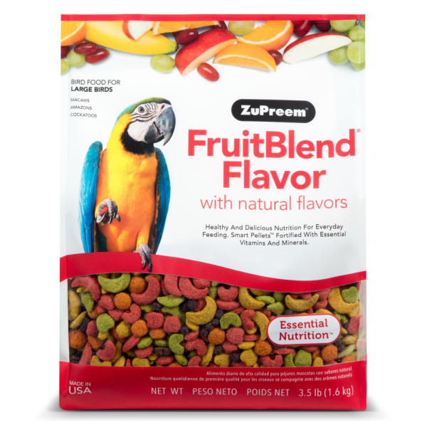 ZuPreem FruitBlend Flavor with Natural Flavors Avian Diets Large Bird Food Cheap