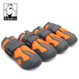 Truelove Waterproof Pet Boots for Dogs (Orange, Set of 4) Hot on Sale