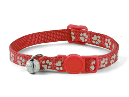 Basil Printed Collar for Cats & Puppies (Red) Supply