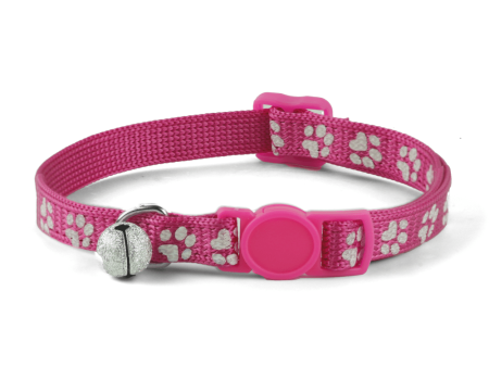 Basil Printed Collar for Cats & Puppies (Pink) Supply