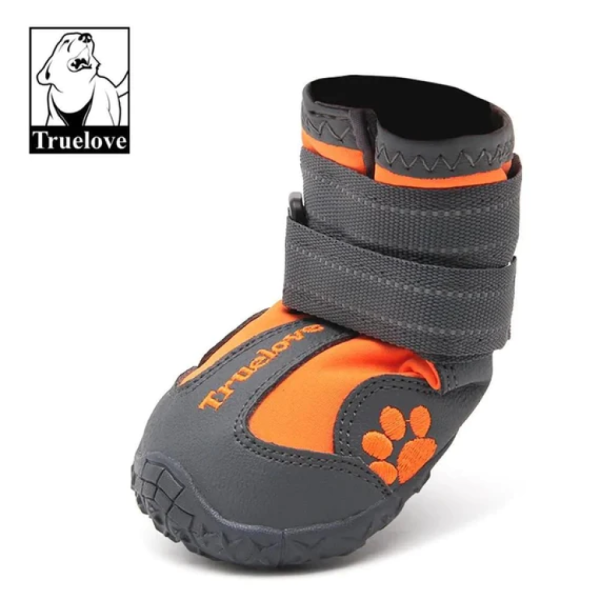 Truelove Waterproof Pet Boots for Dogs (Orange, Set of 4) Hot on Sale