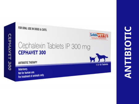 Savavet Cephavet 300mg (Cephalexin) Tablet for Dogs and Cats Online