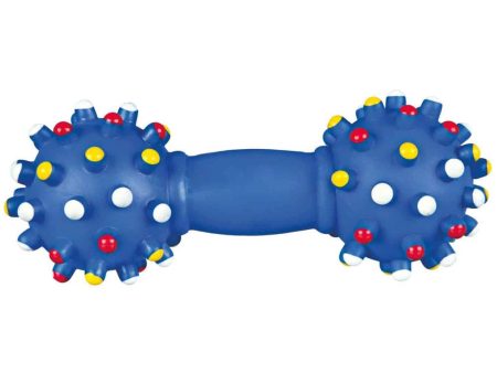 Trixie Vinyl Dumbbell Toy for Dogs (Blue) Fashion