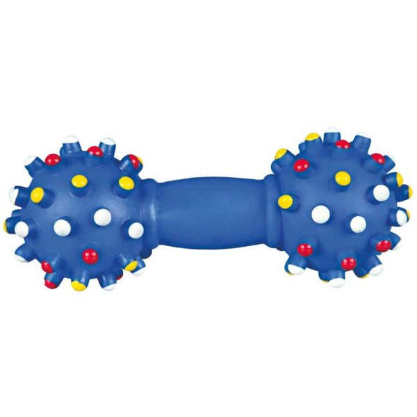 Trixie Vinyl Dumbbell Toy for Dogs (Blue) Fashion