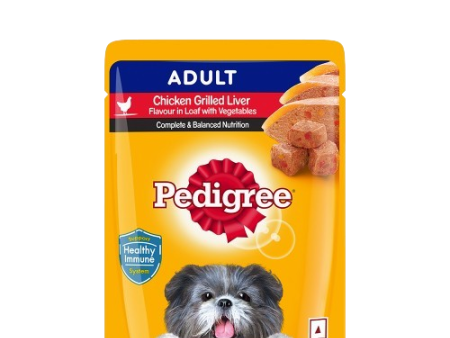 Pedigree Chicken Grilled Liver in Loaf with Vegetables Adult Dog Wet Food Hot on Sale