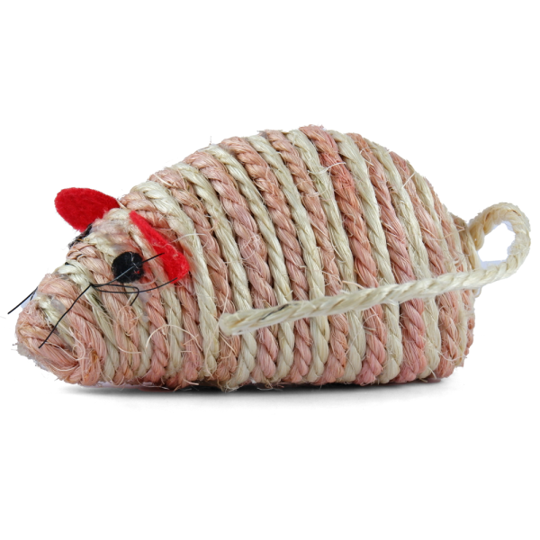 Trixie Mouse Shaped Sisal Toy for Cats (Pink) For Cheap