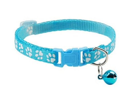 Basil Printed Collar for Cats & Puppies (Blue) Online Hot Sale