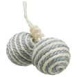 Trixie 2 Sisal Balls on a Rope with Bell Toy for Cats (Grey) Sale