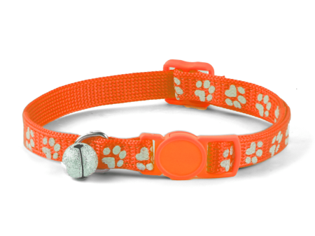 Basil Printed Collar for Cats & Puppies (Orange) Sale