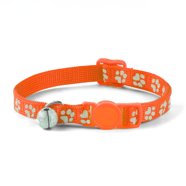 Basil Printed Collar for Cats & Puppies (Orange) Sale