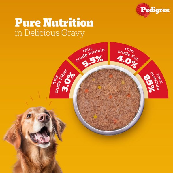 Pedigree Chicken Grilled Liver in Loaf with Vegetables Adult Dog Wet Food Hot on Sale