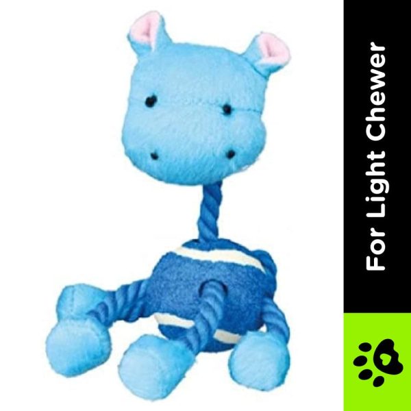 Trixie Animal Figures with Tennis Ball & Rope Toy for Dogs (Blue) Hot on Sale