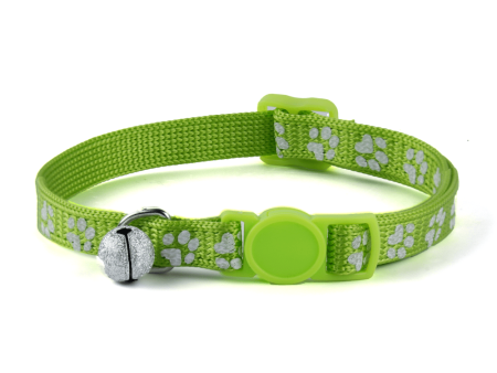 Basil Printed Collar for Cats & Puppies (Green) Supply