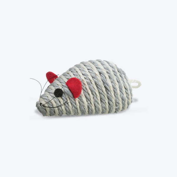 Trixie Mouse Shaped Sisal Toy for Cats (Grey) For Cheap