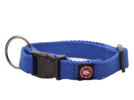 Pets Like Spun Polyester Clip Collar for Dogs (Blue) For Sale