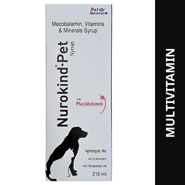 Mankind Nurokind Pet Syrup Multi Vitamin Supplement for Dogs and Cats (210ml) on Sale