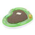 Pet Vogue Heart Shaped Scratcher Toy for Cats (White Green) Cheap