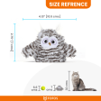 Fofos Flapping Owl Chirping Interactive Toy for Cats (Brown) Fashion