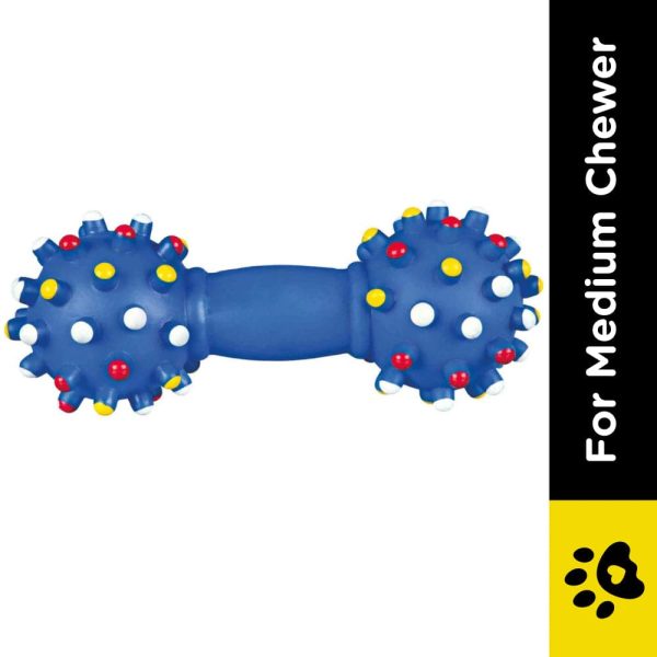 Trixie Dumbbell Vinyl Toy for Dogs (Blue) Hot on Sale