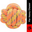 Trixie Rope Ball Toy for Dogs (Orange) For Discount