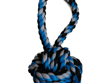 Emily Pets Tug Ball Toy for Dogs (Blue) Fashion