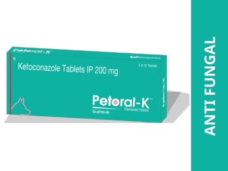 Ttk Petoral K (Ketoconazole) 200mg Tablet for Dogs Online Sale