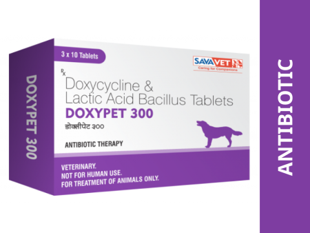 Savavet Doxypet (Doxycycline) Tablet for Dogs and Cats (pack of 10 tablets) For Cheap