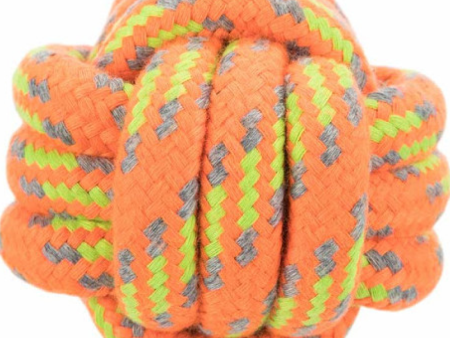 Trixie Rope Ball Toy for Dogs (Orange) For Discount