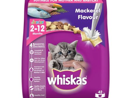 Whiskas Mackerel Flavour Dry Food for Mother and Baby Cat For Cheap