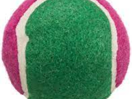 Trixie Tennis Ball Toy for Dogs and Cats (Green Pink) Online now