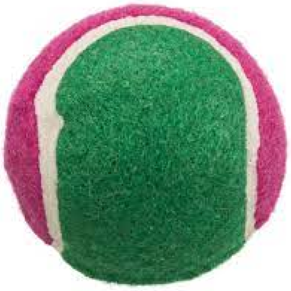 Trixie Tennis Ball Toy for Dogs and Cats (Green Pink) Online now