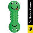 Trixie Smiley Dumbbell with Motifs Latex Toy for Dogs (Green) Hot on Sale