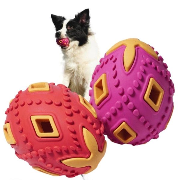 Pawsindia Egg Bell Toy for Dogs (Red) Online now