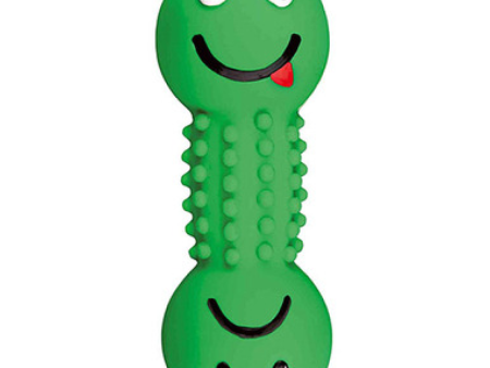 Trixie Smiley Dumbbell with Motifs Latex Toy for Dogs (Green) Hot on Sale