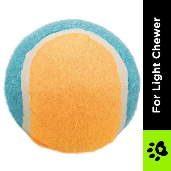 Trixie Tennis Ball Toy for Dogs and Cats (Orange Sky Blue) on Sale