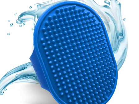 Boltz Bath and Deshedding Brush for Dogs and Cats (Blue) Online now