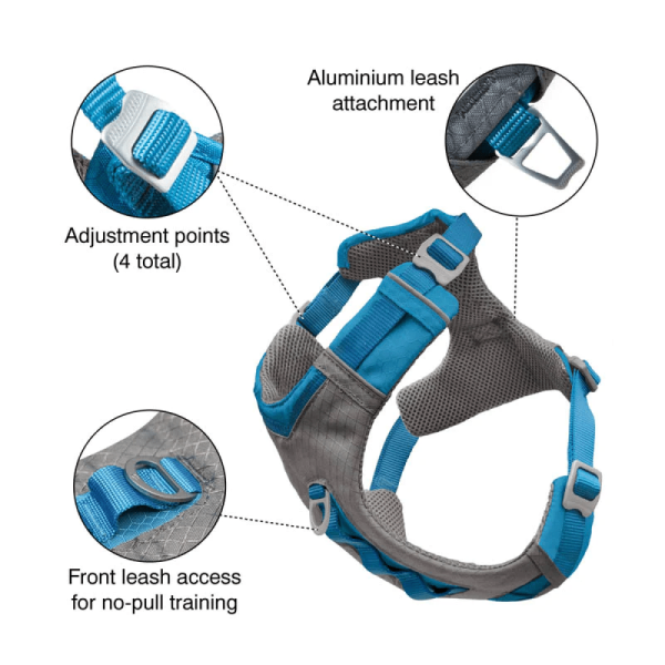 Kurgo Journey Air Harness for Dogs (Coastal Blue) Discount