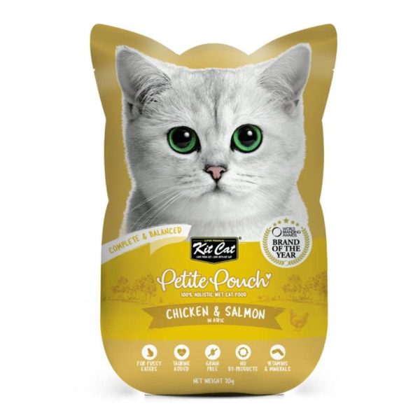 Kit Cat Chicken and Salmon Cat Wet Food For Cheap