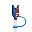 Wholesale 20pcs PVC Rainbow American Straw Tube Cap Hot on Sale