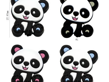 Wholesale 2pcs Silicone Baby Panda Molar Beads Fashion