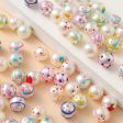 Wholesale 10pcs pack 10mm Imitation Pearl Creative Drip Oil Hand Painted Beads Online