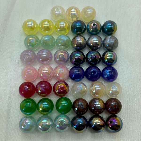 Wholesale 200pcs Mermaid Beads Cream Candy Single Hole Glass Beads Supply