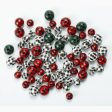 Wholesale 10pcs 14-20MM Plaid Color Wood Beads Supply