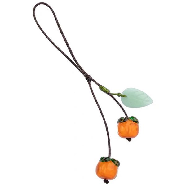 Wholesale 100pcs Glass Persimmon Loose Beads on Sale