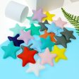 Wholesale 10PCS 35mm Pentagram Silicone Beads Online