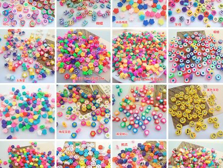 Wholesale 100pcs pack 10mm Soft Clay Fruit Slices Beads Fashion