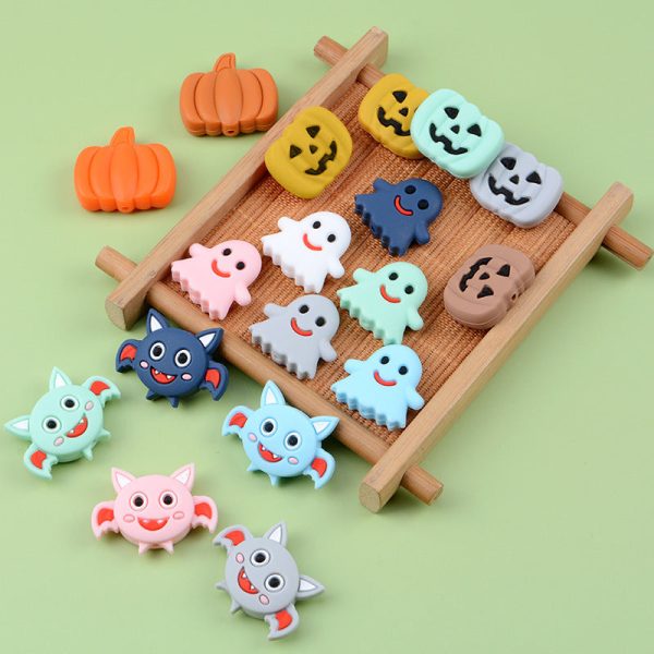 Wholesale 20PCS Silicone Halloween Cartoon Beads Supply