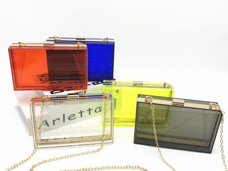 Wholesale Acrylic Transparent Fashion Evening Bag Cheap