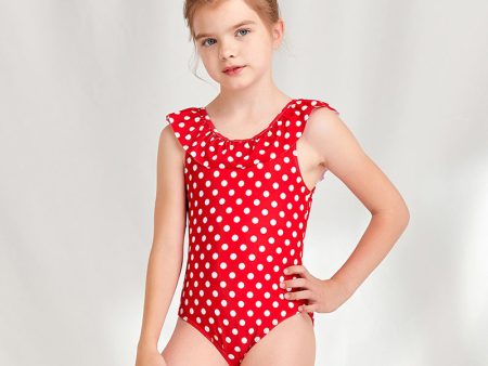 Wholesale Kids Swimsuit One Piece Polka Dot Swimwear Online Sale